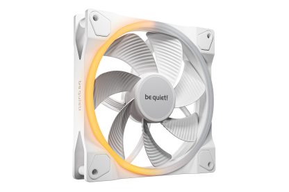 be quiet! Light Wings 140mm PWM Reverse, White, ARGB Lighting, Ultra-Quiet Operation Max 25.5dB(A), High Airflow, 60,000 Hours