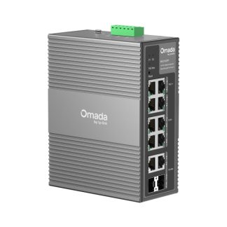 TP-LINK (IES210GPP) Omada 10-Port Gigabit Industrial Easy Managed Switch with 6-Port PoE+ and 2-Port PoE++, 2x Combo RJ45/SFP, IP40 Aluminium Casing