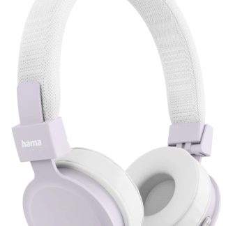 Hama (Freedom Lit III) Bluetooth Headset w/ Mic, 3.5mm Jack/USB-C, Foldable, Up to 15hrs Battery, White