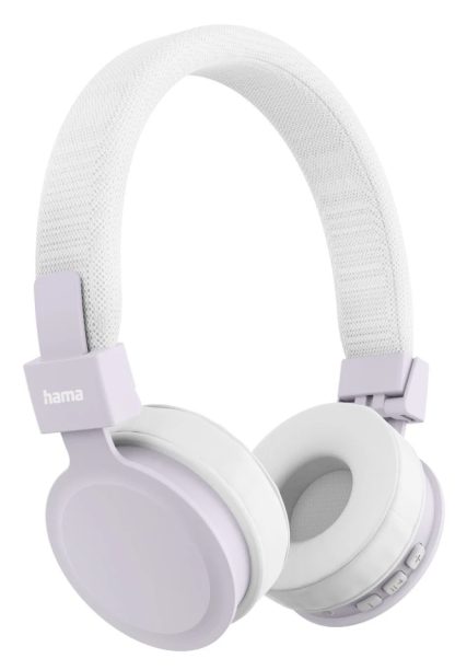 Hama (Freedom Lit III) Bluetooth Headset w/ Mic, 3.5mm Jack/USB-C, Foldable, Up to 15hrs Battery, White